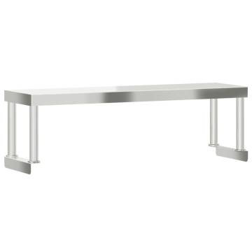 Stainless Steel Work Table Overshelf - 110x30x35 cm