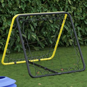 Football Rebounder Double Side Adjustable - Yellow & Black