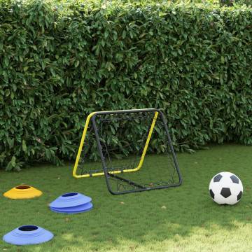 Football Rebounder Double Side Adjustable - Yellow & Black