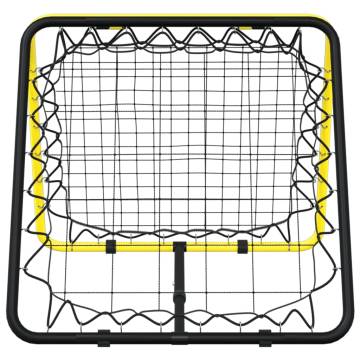 Football Rebounder Double Side Adjustable - Yellow & Black