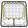 Football Rebounder Double Side Adjustable - Yellow & Black