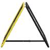 Football Rebounder Double Side Adjustable - Yellow & Black