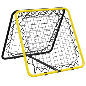 Football Rebounder Double Side Adjustable - Yellow & Black