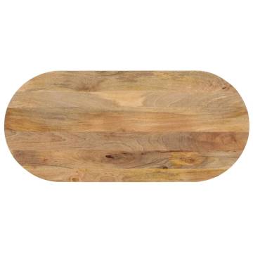 Table Top 140x60 cm Oval Solid Wood Mango - HipoMarket UK