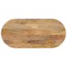 Table Top 140x60x2.5 cm Oval Solid Wood Mango Colour mango wood(natural) Size 140 x 60 cm Quantity in Package 1 Thickness 25 mm 