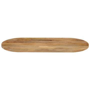 Table Top 140x60 cm Oval Solid Wood Mango - HipoMarket UK