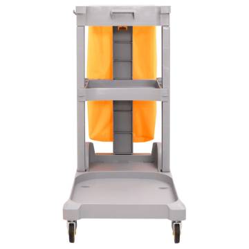 3-Tier Cleaning Trolley with Removable Bag - Efficient & Durable