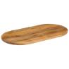 Table Top 120x60 cm Oval Solid Wood Mango - Hipomarket