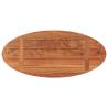 Oval Solid Wood Acacia Table Top 80x40 cm - HipoMarket