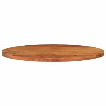 Oval Solid Wood Acacia Table Top - 80x40x3.8 cm | HipoMarket