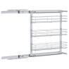 3-Tier Pull-out Kitchen Wire Basket - Silver | HipoMarket