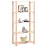 5-Tier Storage Racks - Solid Pinewood Storage Solution | HipoMarket