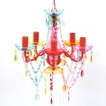 Crystal Light 5 Bulbs Multicolour Chandelier | Hipomarket UK