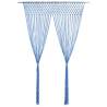 Macrame Curtain Blue 140x240 cm Cotton Colour blue Quantity in Package 1 