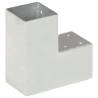 L Shape Galvanised Metal Post Connector - 91x91 mm