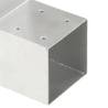 L Shape Galvanised Metal Post Connector - 91x91 mm