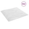 Wall Panels 12 pcs White 50x50 cm XPS - Stylish Home Décor