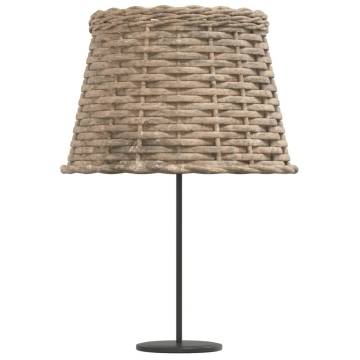 Stylish Brown Wicker Lamp Shade Ø25x17 cm | Hipomarket