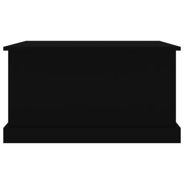 Storage Box Black 70x40x38 cm | Durable Engineered Wood