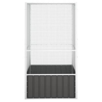 Bird Cage Anthracite 111x107x211.5 cm - Galvanised Steel