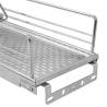 2-Tier Pull-out Kitchen Wire Basket - Silver, 47x15x54.5 cm