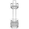 2-Tier Pull-out Kitchen Wire Basket - Silver, 47x15x54.5 cm