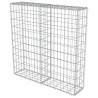 Gabion Wall with Covers - Galvanised Steel 100x20x100 cm