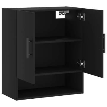 Stylish Black Wall Cabinet - 60x31x70 cm | Hipo Market