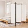 5-Panel Room Divider White 200x200 cm Fabric Colour white Size 200 x 200 cm Number of 1 Number_of_Panels 5 