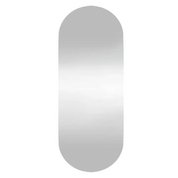 Elegant 20x50 cm Oval Glass Wall Mirror - Hipomarket