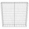 Gabion Wall with Covers - Galvanised Steel 100x20x100 cm