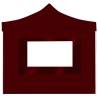 Professional 3x3m Folding Party Tent - Wine Red | HipoMarket