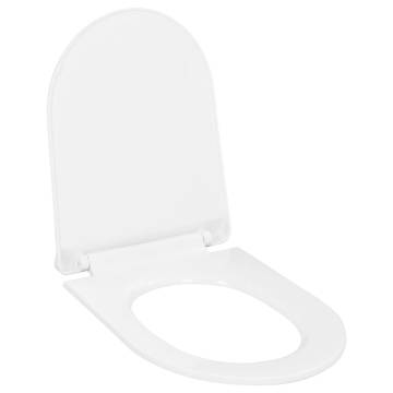 Soft-Close Toilet Seat with Quick Release - White