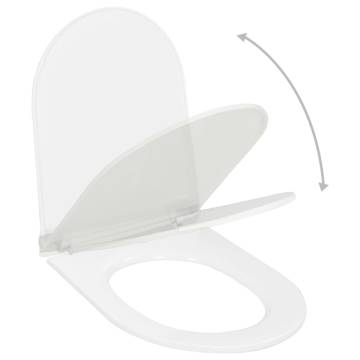 Soft-Close Toilet Seat with Quick Release - White