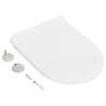 Soft-Close Toilet Seat with Quick Release - White