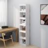 Elegant White Book Cabinet & Room Divider - 40x30x199 cm