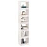 Elegant White Book Cabinet & Room Divider - 40x30x199 cm