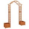 Garden Pergola with Planter - Solid Firwood | Hipo Market