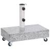 Umbrella Base Light Grey 45x25x8.3 cm Granite Colour grey Quantity in Package 1 Model with wheels 