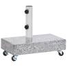 Light Grey Granite Umbrella Base - 45x25x8.3 cm | HipoMarket