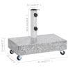 Light Grey Granite Umbrella Base - 45x25x8.3 cm | HipoMarket