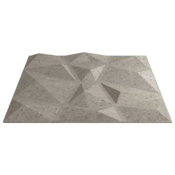 Wall Panels 48 pcs Concrete Grey 50x50 cm XPS Diamond | Hipomarket