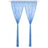 Macrame Curtain Blue 140x240 cm Cotton Colour blue Quantity in Package 1 