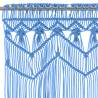 Macrame Curtain Blue 140x240 cm Cotton | Hipo Market