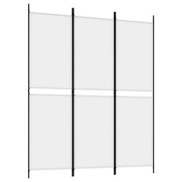 3-Panel Room Divider White 150x180 cm - Versatile & Durable