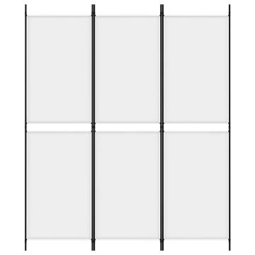 3-Panel Room Divider White 150x180 cm - Versatile & Durable