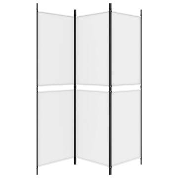 3-Panel Room Divider White 150x180 cm - Versatile & Durable