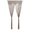 Macrame Curtain Taupe 140x240 cm - Elegant Interior Decor