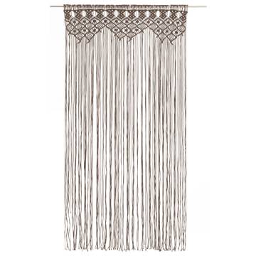 Macrame Curtain Taupe 140x240 cm - Elegant Interior Decor