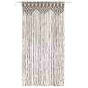 Macrame Curtain Taupe 140x240 cm - Elegant Interior Decor